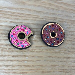 2 yummy doughnut, croc charms